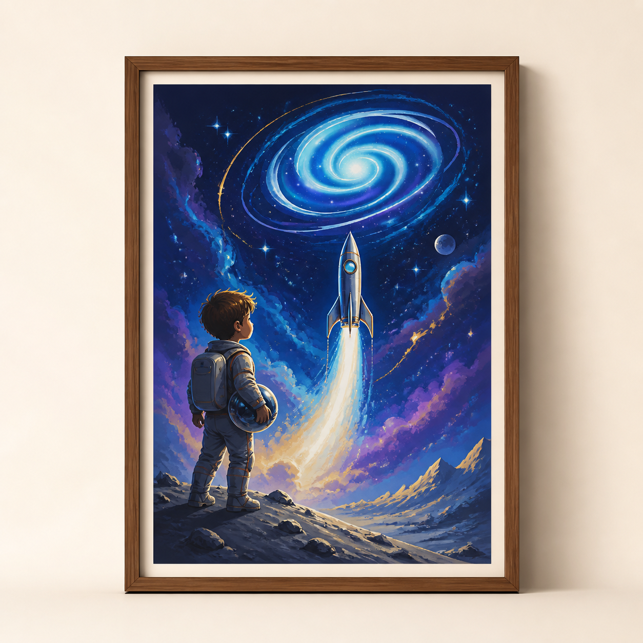 Framed personalized poster